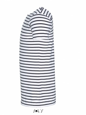 01398 Sol's Miles heren Trendy gestreept T-shirt