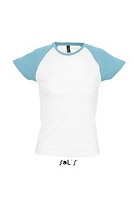 11195 Sol's Milky dames T-shirt tweekleurig