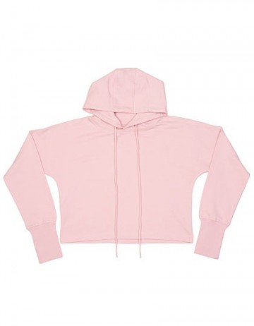 MM140 Mantis Cropped hoodie zacht roze