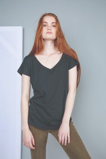 MM147 Mantis dames Loose Fit V-Neck T