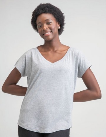 MM147 Mantis dames Loose Fit V-Neck T