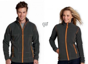 00586 Sol's Micro Fleece Zipped Jacket Nova