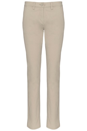 K741 Dames Chino broek beige