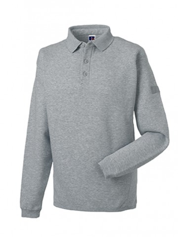 Russell Heavy Duty sweatshirt met polokraag