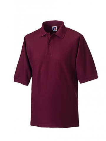 Russell Classic Poly Cotton Polo 539M bourgogne rood