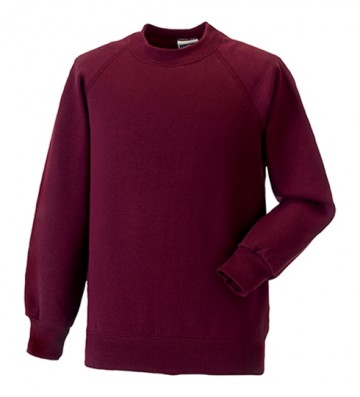 Russell Kids klassieke raglan sweatshirt met LM