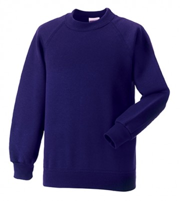 Russell Kids klassieke raglan sweatshirt met LM