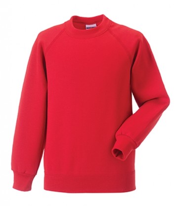 Russell Kids klassieke raglan sweatshirt met LM