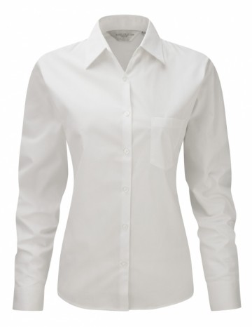Russell Poplin Shirt  Pure Cotton Easy Care met LM