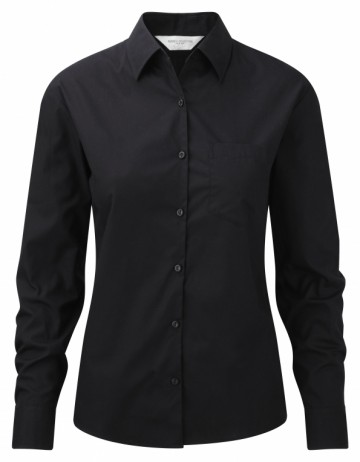 Russell Poplin Shirt  Pure Cotton Easy Care met LM