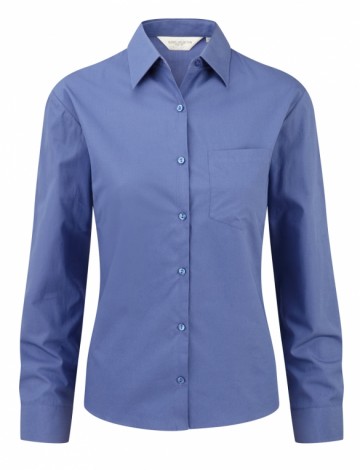 Russell Poplin Shirt  Pure Cotton Easy Care met LM