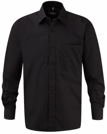 Russell Poplin Shirt Pure Cotton Easy Care met LM
