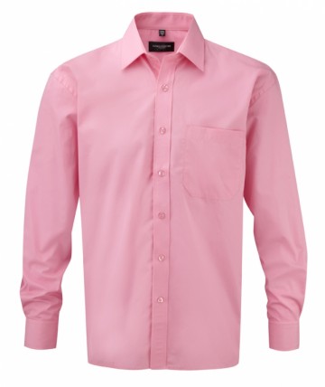Russell Poplin Shirt Pure Cotton Easy Care met LM