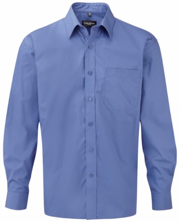 Russell Poplin Shirt Pure Cotton Easy Care met LM