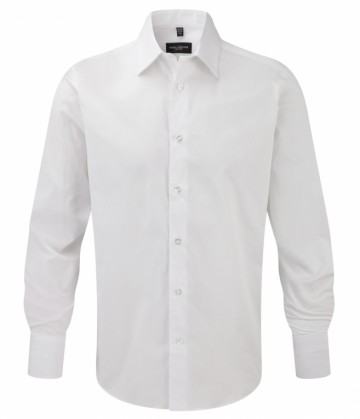 Russell Poplin Stretch Shirt Easy Care met LM