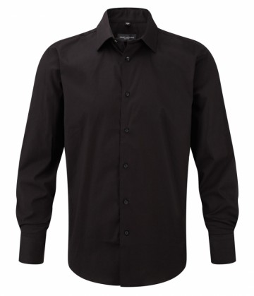 Russell Poplin Stretch Shirt Easy Care met LM