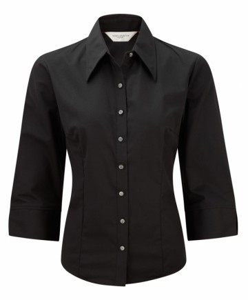 Russell Twill Tencel ® Lyocell Shirt 3/4 mouw