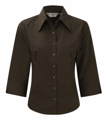 Russell Twill Tencel ® Lyocell Shirt 3/4 mouw