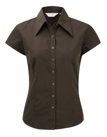 Russell Twill Tencel ® Lyocell Shirt met kapmouw