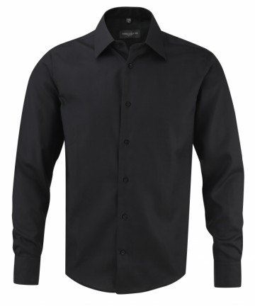 Russell Micro Twill Ultimate Non-Iron Shirt met LM tailored