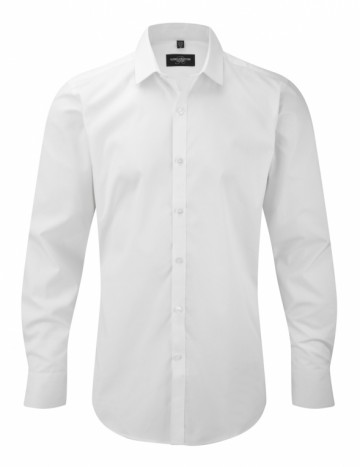 Russell Ultimate Stretch Shirt met LM