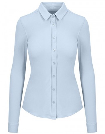 So Denim Anna gebreid overhemd SD047blauw