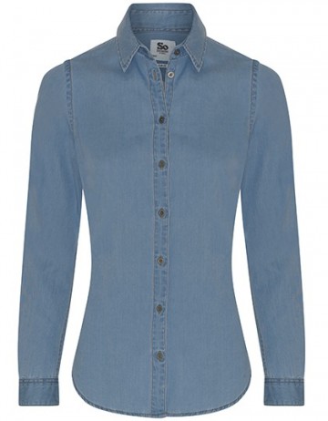 So Denim Lucy Denim overhemd SD045 lichtblauw