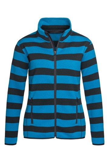 Stedman gestreepte fleece jack