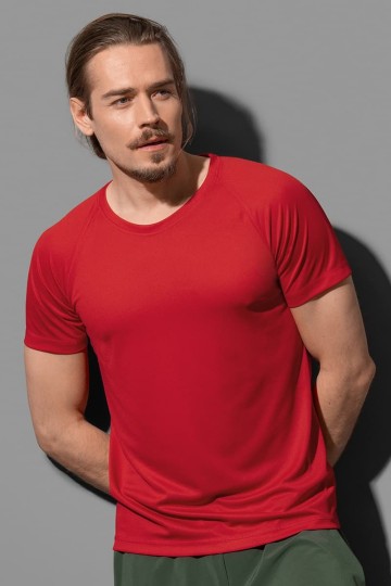 Stedman Active Heren Raglan Mesh T-shirt