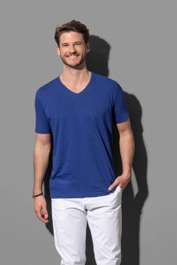Stedman Shawn Slub T-shirt medt V-hals