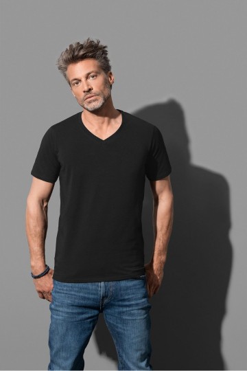 Stedman Dean T-shirt met diepe V-hals