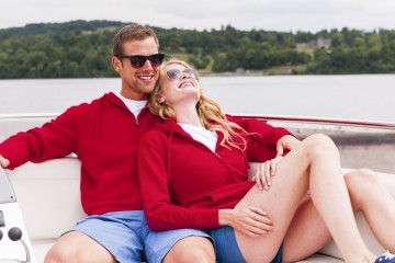 Russell Authentieke sweater met kap en rits