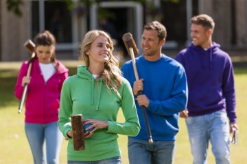 Russell Authentieke sweater met kap