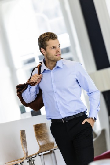 Russell Herringbone Shirt met LM