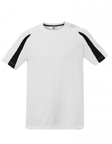 SW309 Starworld Contrast Performance T-shirt  wit   zwart
