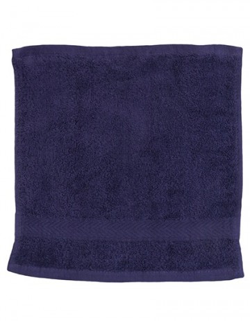 TC Luxe gezicht handdoek 30x30cm TC01 marineblauw