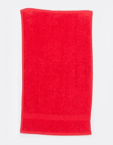 TC Luxe gasten handdoek 30x50cm TC05 rood