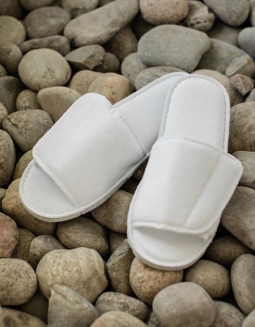 TC Open teen slipper met haak en lussluiting TC67