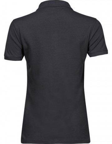 TJ1401 Tee Jays Heavy polo dames donkergrijs rug