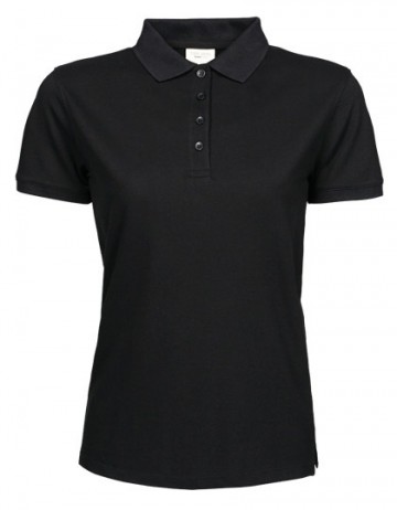 TJ1401 Tee Jays Heavy polo dames zwart