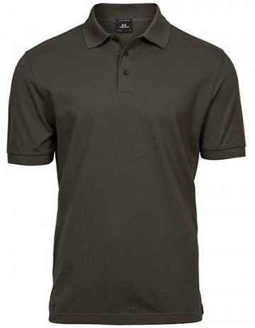 TJ1405 Tee Jays Luxury Stretch polo mannen donker olijfgroen