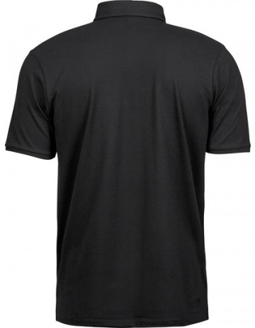 TJ1410 Tee Jays Fashion Luxury Stretch polo mannen zwart rug