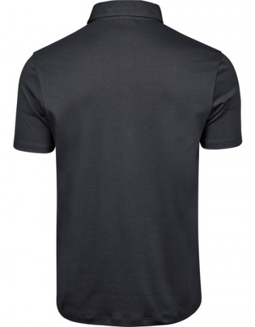 TJ1440 Tee Jays Pima Cotton Polo  donkergrijs rug