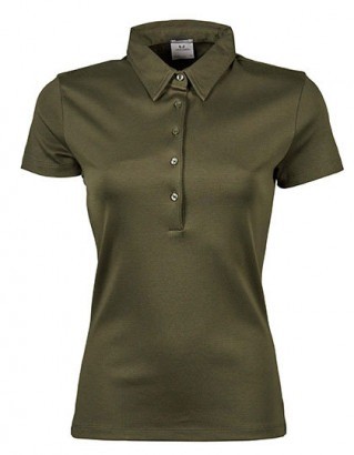 TJ1441 Tee Jays Pima Cotton Polo dames bladgroen