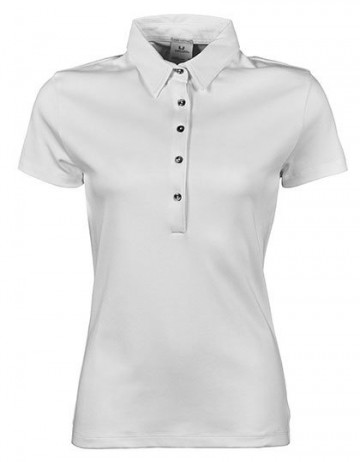 TJ1441 Tee Jays Pima Cotton Polo dames wit