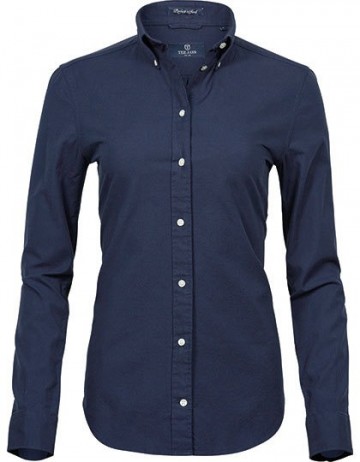 TJ4001 Tee Jays Perfect Oxford Shirt dames marineblauw
