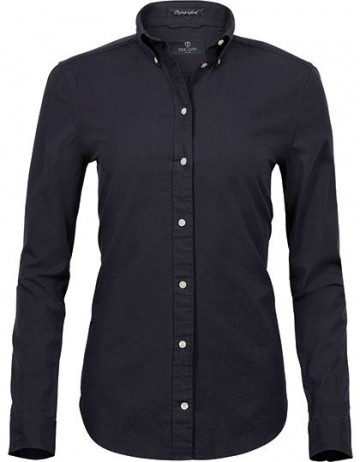 TJ4001 Tee Jays Perfect Oxford Shirt dames zwart