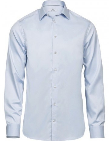 TJ4021 Tee Jays Luxury shirt slim fit mannen lichtblauw