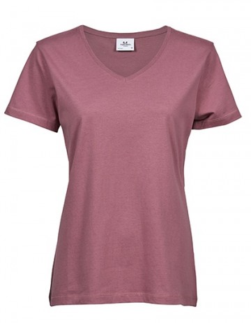 TJ5005 Tee Jays Luxury V-neck Tee dames rose