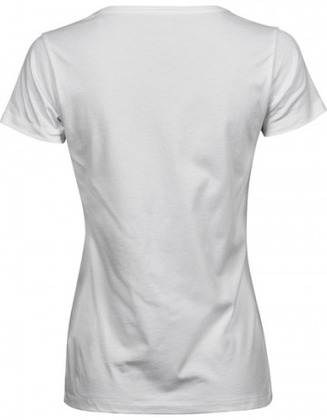 TJ5005 Tee Jays Luxury V-neck Tee dames wit rug